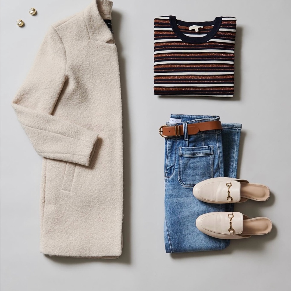 Scotch & Soda Striped Metallic Sweater
